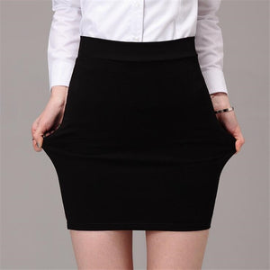 VISNXGI Women Ladies Sexy Summer Package Hip Pencil Skirt Seamless Elastic Pleated High Waist Slim Mini Skirts For Office Party