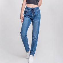 Load image into Gallery viewer, luckinyoyo jean woman mom jeans pants boyfriend jeans for women with high waist push up large size ladies jeans denim 5xl 2019