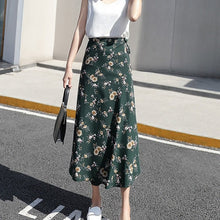 Load image into Gallery viewer, Women Flower Long Skirt Summer Beach Sunny Female Skirts Floral Chiffon Tutu Skirt