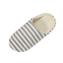 Load image into Gallery viewer, Slipper women Striped Bottom Soft Home Slippers Warm Cotton Shoes Women Indoor Slippers Slip-On Shoes for Bedroom House A30