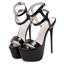 Load image into Gallery viewer, 2019 New Summer Sexy Women High Heels Sandals 16cm Fashion Stripper Shoes Party Pumps Shoes Women Platform Sandals