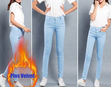 Load image into Gallery viewer, Denim Skinny White Women&#39;s Stretch Jeans Female 2019 Candy Color Cotton Jeans for Women Denim Pencil Jeans Pants Ladies Trousers