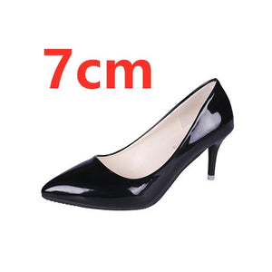 Cresfimix women fashion sweet spring & summer slip on high heel shoes lady casual sweet street & office high heel pumps a2912