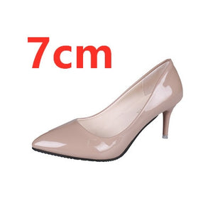 Cresfimix women fashion sweet spring & summer slip on high heel shoes lady casual sweet street & office high heel pumps a2912