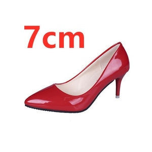 Cresfimix women fashion sweet spring & summer slip on high heel shoes lady casual sweet street & office high heel pumps a2912