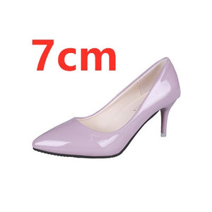 Cresfimix women fashion sweet spring & summer slip on high heel shoes lady casual sweet street & office high heel pumps a2912