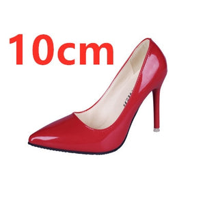 Cresfimix women fashion sweet spring & summer slip on high heel shoes lady casual sweet street & office high heel pumps a2912