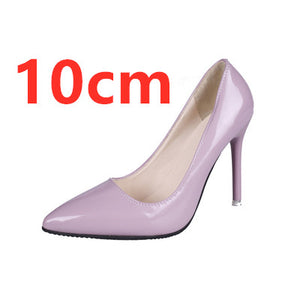 Cresfimix women fashion sweet spring & summer slip on high heel shoes lady casual sweet street & office high heel pumps a2912