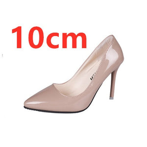 Cresfimix women fashion sweet spring & summer slip on high heel shoes lady casual sweet street & office high heel pumps a2912