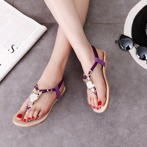 Women Sandals Flat Shoes Summer Sandals Fashion Women Flip Flops Beach Shoes Bohemian Ladies Sandals Shoes Woman Summer Shoes