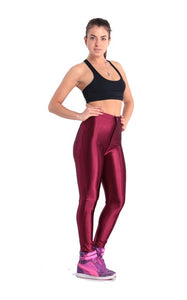 American Style Pencil Pants Shiny Disco Pants High Waist Women 'S Trousers Leggings Pants