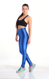 American Style Pencil Pants Shiny Disco Pants High Waist Women 'S Trousers Leggings Pants