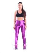 Load image into Gallery viewer, American Style Pencil Pants Shiny Disco Pants High Waist Women &#39;S Trousers Leggings Pants