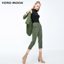 Load image into Gallery viewer, Vero Moda Corduroy Waist Pleat Cinched Legs Capri Pants | 31846J509