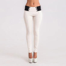 Load image into Gallery viewer, Women Sexy High Waist Solid Long Pants 2019 New Hot Selling Bandage Button Trousers Slim Women OL Office Pants