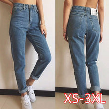 Load image into Gallery viewer, 2020 New Slim Pencil Pants Vintage High Waist Jeans New Womens Pants Full Length Pants Loose Cowboy Pants Jeans Woman