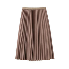 Load image into Gallery viewer, Hot Sale Summer Women&#39;s Swing Pleated Skirt Solid High Elastic Waist New A-Line Tulle Ladies Casual Mid-Calf Skirt