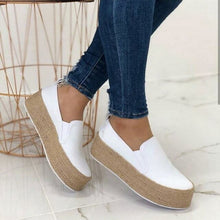 Load image into Gallery viewer, Dihope  Canvas Flats 2020 Fashion Women Ladies Espadrille Shoes Thick bottom non-slip Flats Shoes Girls Lace up Round Toe Casual