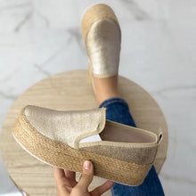 Load image into Gallery viewer, Dihope  Canvas Flats 2020 Fashion Women Ladies Espadrille Shoes Thick bottom non-slip Flats Shoes Girls Lace up Round Toe Casual