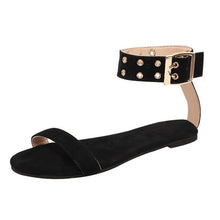 Load image into Gallery viewer, women sandals transparent flat summer gladiator open toe clear jelly shoes ladies roman beach sandals gladiator flats sandals