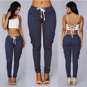 High Quality Sales Good Elastic Nice Material Packets Pencil 2019 New Design Casual Soft Suitable Skinny Female Ladies Pants