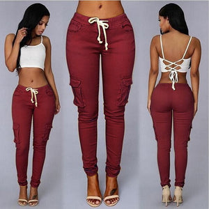 High Quality Sales Good Elastic Nice Material Packets Pencil 2019 New Design Casual Soft Suitable Skinny Female Ladies Pants