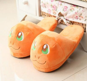 Women Anime Cartoon Pokemon Slippers Lovers Warm Woman Slippers Elf Ball Pikachu Go Plush Shoes Home House Slippers Children