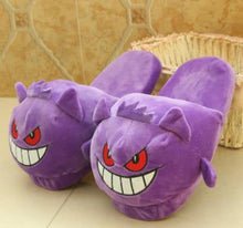 Load image into Gallery viewer, Women Anime Cartoon Pokemon Slippers Lovers Warm Woman Slippers Elf Ball Pikachu Go Plush Shoes Home House Slippers Children