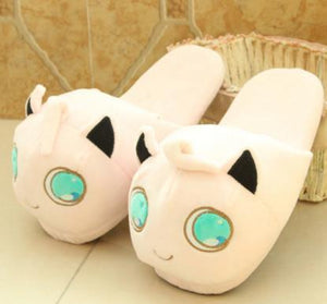 Women Anime Cartoon Pokemon Slippers Lovers Warm Woman Slippers Elf Ball Pikachu Go Plush Shoes Home House Slippers Children