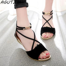 Load image into Gallery viewer, AGUTZM Women&#39;s Sandals Shoes Woman Wedges Heels Sandals Women&#39;s Summer Shoes Gladiator Sandals Ladies Wedge Shoes For Woman