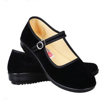 Load image into Gallery viewer, Spring Ladies Black Flats Ballerinas Mary Janes Casual Women Flat Platform Shoes Comfortable Female Shoes Slip On Shoes Woman