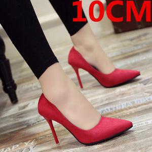 Cresfimix women fashion sweet spring & summer slip on high heel shoes lady casual sweet street & office high heel pumps a2912