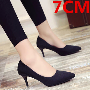 Cresfimix women fashion sweet spring & summer slip on high heel shoes lady casual sweet street & office high heel pumps a2912