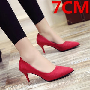 Cresfimix women fashion sweet spring & summer slip on high heel shoes lady casual sweet street & office high heel pumps a2912