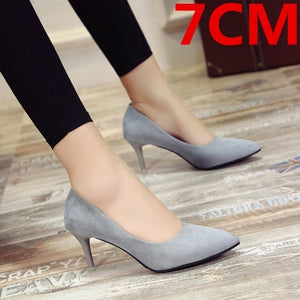 Cresfimix women fashion sweet spring & summer slip on high heel shoes lady casual sweet street & office high heel pumps a2912