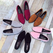 Load image into Gallery viewer, 2019 Spring Women Loafers Flats Shoe Women Casual Shoes Suede Slip on Boat shoes Female Shoe Comfortable Ballet Flats Size 35-40