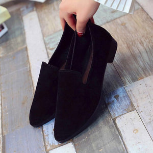 2019 Spring Women Loafers Flats Shoe Women Casual Shoes Suede Slip on Boat shoes Female Shoe Comfortable Ballet Flats Size 35-40