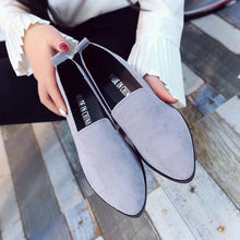 Load image into Gallery viewer, 2019 Spring Women Loafers Flats Shoe Women Casual Shoes Suede Slip on Boat shoes Female Shoe Comfortable Ballet Flats Size 35-40