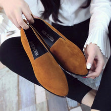 Load image into Gallery viewer, 2019 Spring Women Loafers Flats Shoe Women Casual Shoes Suede Slip on Boat shoes Female Shoe Comfortable Ballet Flats Size 35-40