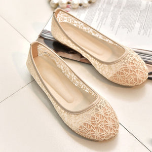 2019 new women flats shoes ballet flats Fashion slip on cut outs flat women shoes sweet hollow summer female shoes casual shoes