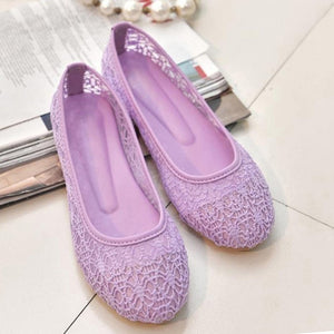 2019 new women flats shoes ballet flats Fashion slip on cut outs flat women shoes sweet hollow summer female shoes casual shoes