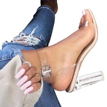 Load image into Gallery viewer, Hot Women Pumps Sexy Transparent Heels Fashion Jelly Shoes Casual Clear Shoes Women High Heels Summer Classic Pumps Buckle Strap