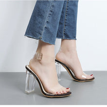 Load image into Gallery viewer, Hot Women Pumps Sexy Transparent Heels Fashion Jelly Shoes Casual Clear Shoes Women High Heels Summer Classic Pumps Buckle Strap