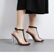 Load image into Gallery viewer, Hot Women Pumps Sexy Transparent Heels Fashion Jelly Shoes Casual Clear Shoes Women High Heels Summer Classic Pumps Buckle Strap