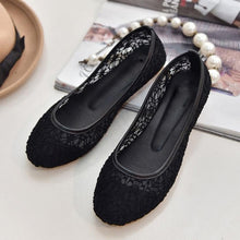 Load image into Gallery viewer, Women Ballet Shoes Flats Cut Out Leather Breathbale Moccains Women Boat Shoes Ballerina Ladies Shoes