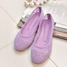 Load image into Gallery viewer, Women Ballet Shoes Flats Cut Out Leather Breathbale Moccains Women Boat Shoes Ballerina Ladies Shoes