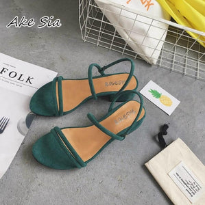 new Flat outdoor slippers Sandals foot ring straps beaded Roman sandals fashion low slope with women's shoes low heel shoes  x69